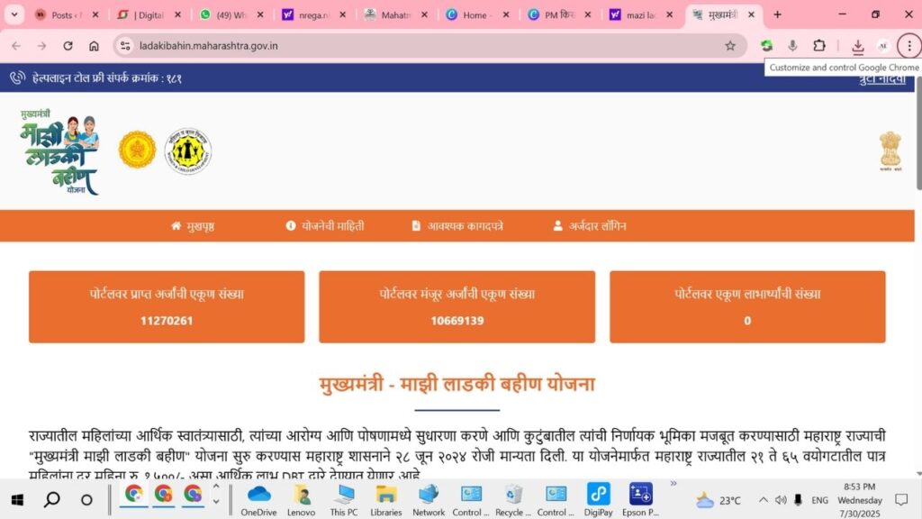 महिला लाभार्थ्यांसाठी आनंदाची बातमी – 2984 कोटी निधी मंजूर!