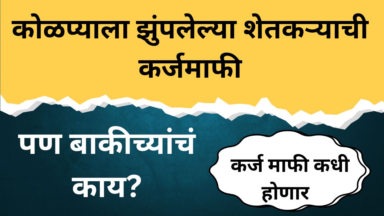 कोळप्याला झुंपलेल्या शेतकऱ्याची कर्जमाफी – पण बाकीच्यांचं काय?