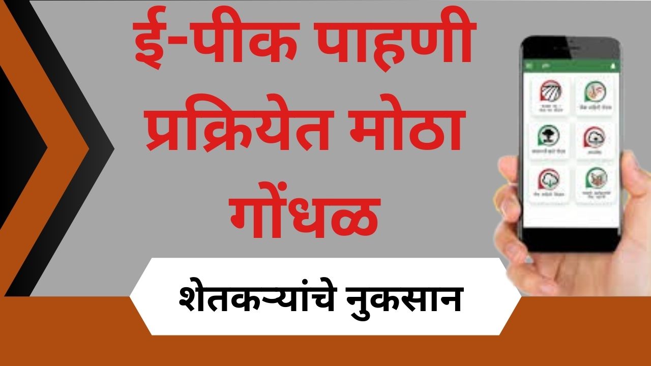 E Pik Pahani प्रक्रियेत मोठा गोंधळ – शेतकऱ्यांचे नुकसान